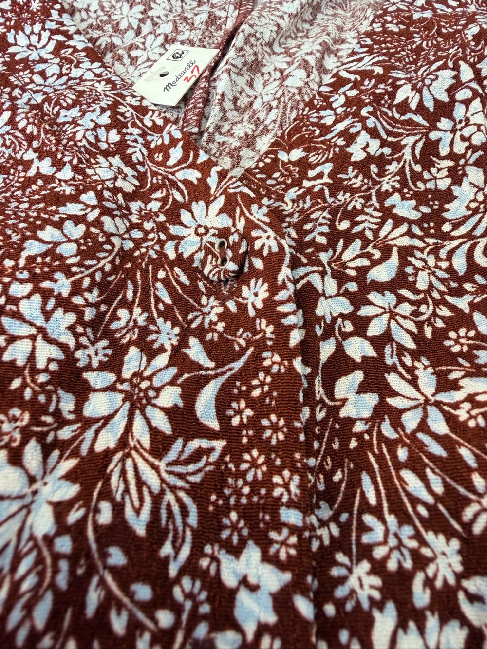 Madewell Floral Short Sleeve Mini Dress - Picture 2 of 13